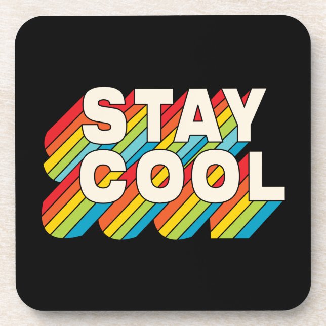 Stay Cool Beverage Coaster (Front)