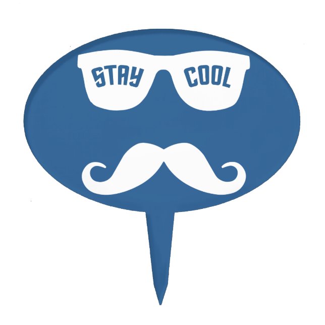 STAY COOL custom cake topper (Front)