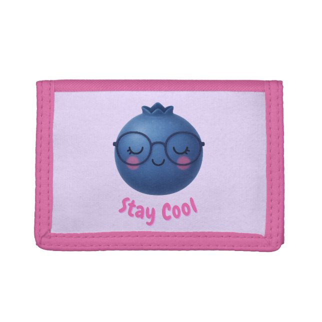 Stay Cool – Cute Blueberry Wallet Design (Front)