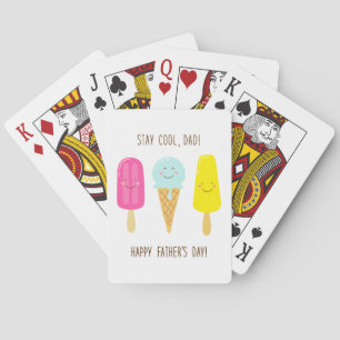 Stay Cool, Dad! Happy Father's Day! Poker Cards