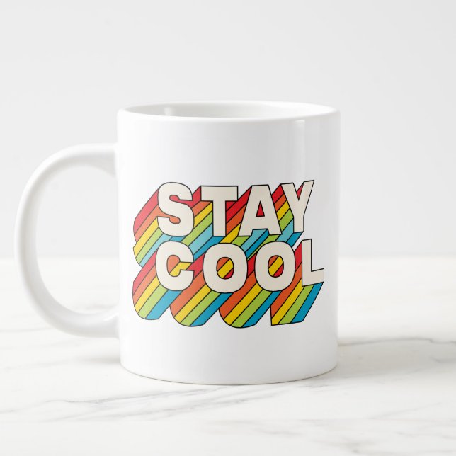 Stay Cool Giant Coffee Mug (Left)