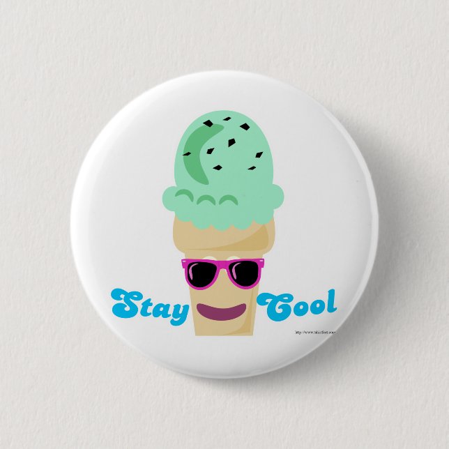 Stay Cool Ice Cream Button (Front)