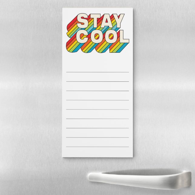 Stay Cool Magnetic Notepad (In Situ)