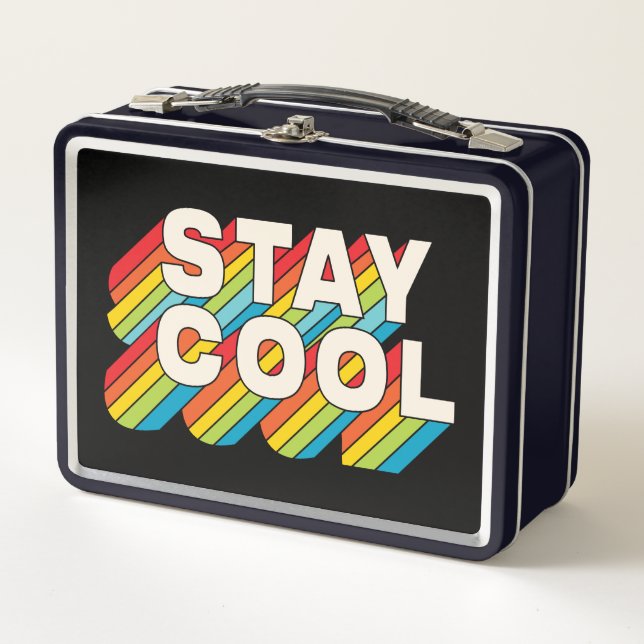 Stay Cool Metal Lunch Box (Front)