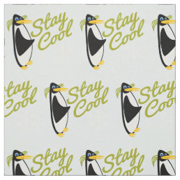 Stay Cool Penguin Fabric