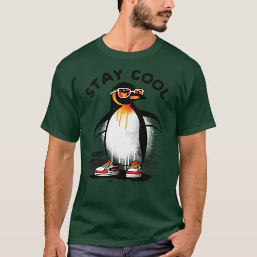 Stay cool penguin T_Shirt