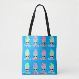 Stay Cool Rainbow Cone Tote Bag