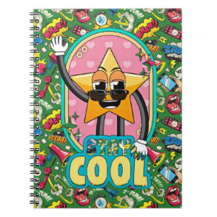 Stay Cool Retro Star Notebook