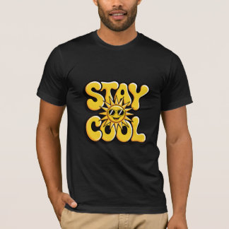 Stay Cool Retro Sun With Sunglasses T-Shirt
