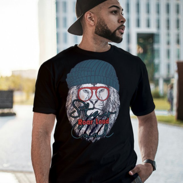 Stay Cool, Roar Loud – Chill but Fearless Lion T-S T-Shirt (Creator Uploaded)