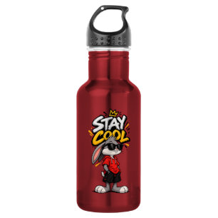 Stay Cool Street Style Rabbit Graphic – Funny Urba Stainless Steel Water Bottle