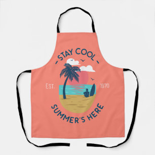 Stay Cool Summer’s Here Beach Sunset Apron