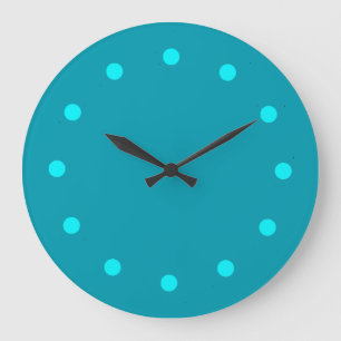 Stay Cool Teal Minimalist Clock