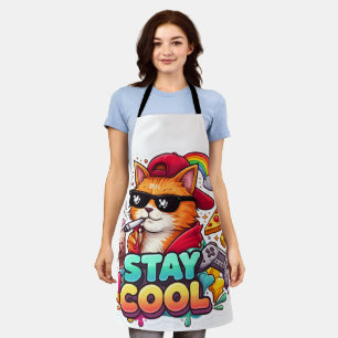 Stay Cool Vibes – Chill Cat Streetwear Apron