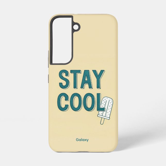 Stay Cool Vibes Samsung Galaxy S22 Case (Back)