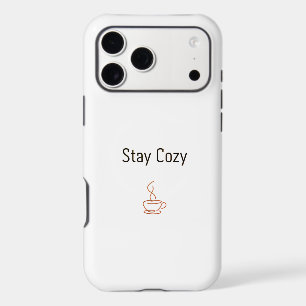 Stay Cozy iPhone 17 Case Minimal Cozy Aesthetic
