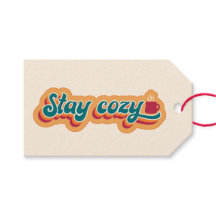 Stay Cozy Mug of Coffee or Hot Cocoa, Retro Style