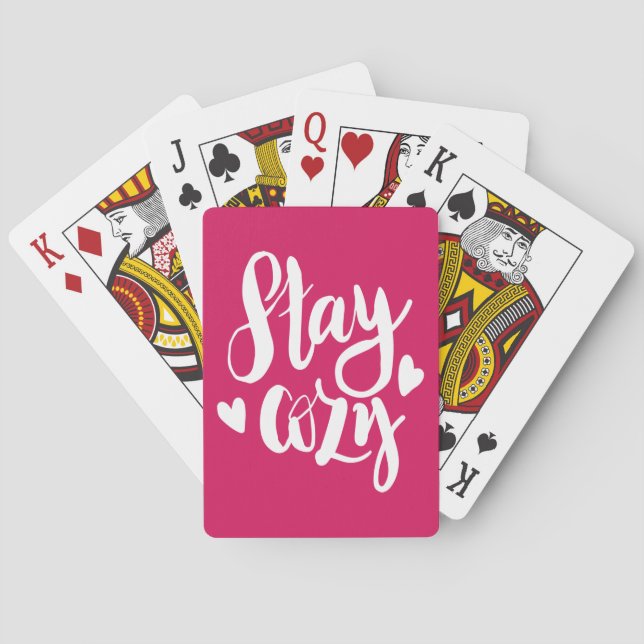 Stay Cozy Poker Cards (Back)