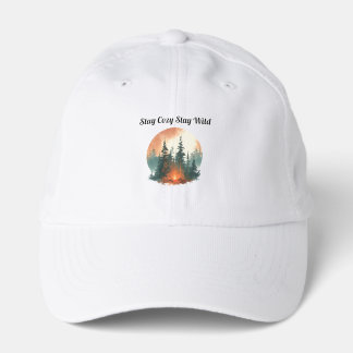 Stay Cozy Stay Wild Forest Campfire Performance Cap