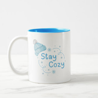 Stay cozy "winter"  Two-Tone coffee mug