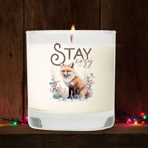 Stay Cozy Woodland Fox Christmas Scented Candle