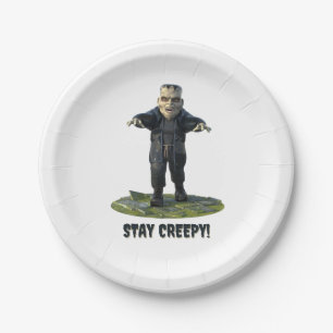 Stay Creepy! Frankenstein's Monster Paper Plates