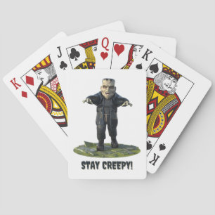 Stay Creepy! Frankenstein's Monster Poker Cards
