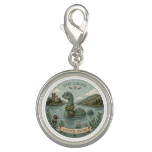 Stay Curious Cozy Cryptid Nessie Loch Ness Monster Charm