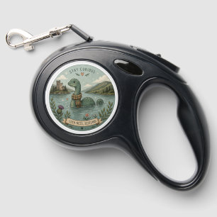 Stay Curious Cozy Cryptid Nessie Loch Ness Monster Retractable Pet Leash