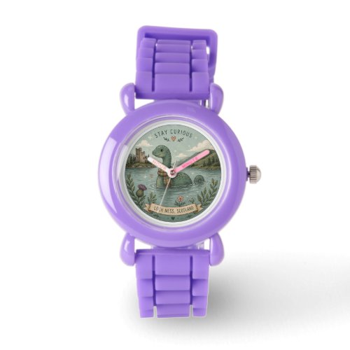 Stay Curious Cozy Cryptid Nessie Loch Ness Monster Watch