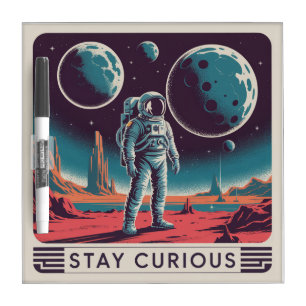 Stay Curious Dry Erase Board