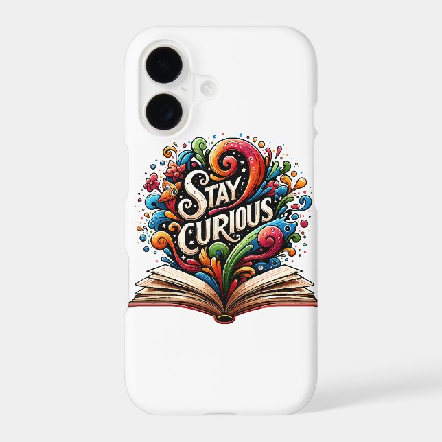 Stay Curious Iphone Case (Back)