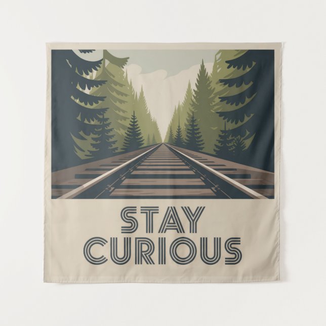 Stay Curious Tapestry (Front)