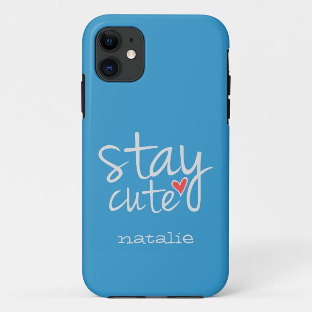 Stay Cute iPhone 5 Tough Xtreme Case, Gray Case-Mate iPhone Case (Back)