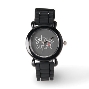 Stay Cute Watch, Gray Watch