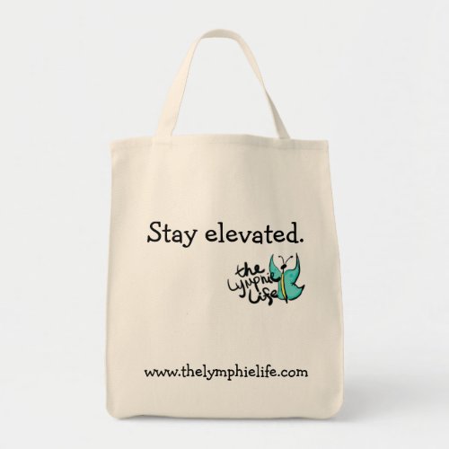 Stay Elevated Butterfly Grocery Tote