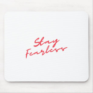 Fearless Fame Ghost Doodle Mouse Pad