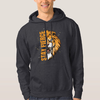 Stay Fierce Black Hoodie