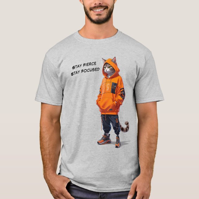 Stay Fierce, Stay Focused - Customizable T-Shirt (Front)