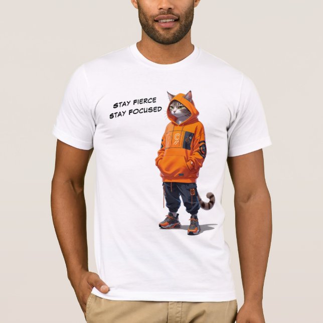 Stay Fierce, Stay Focused - Customizable T-Shirt (Front)