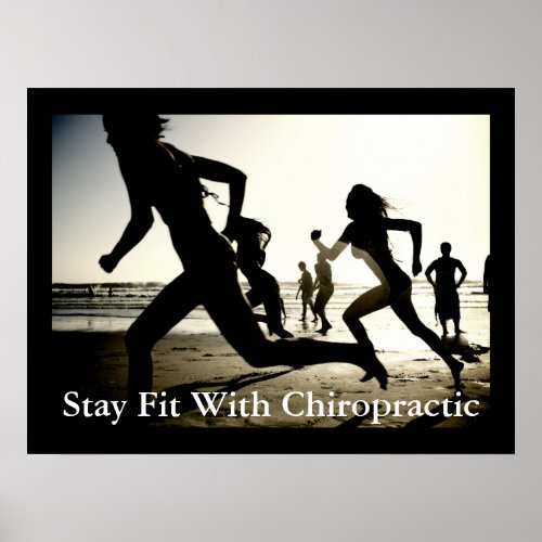 Stay Fit With Chiropractic Office Poster Customize