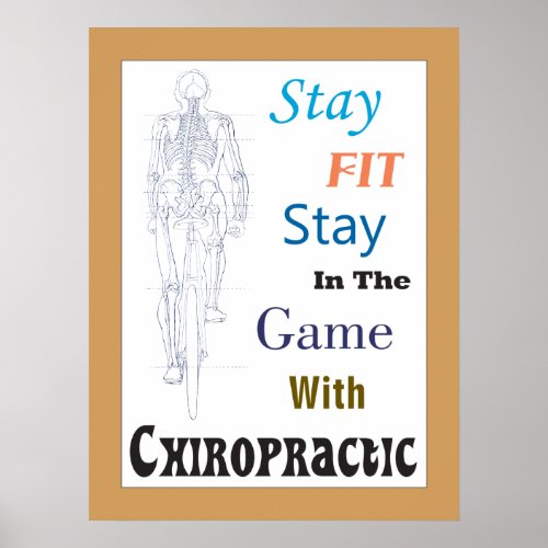 Stay Fit With Chiropractic Office Poster Customize