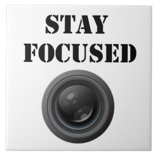 stay focused ceramic photo tile