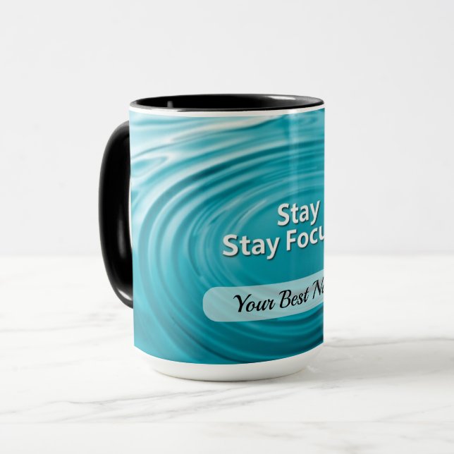 Stay Focused Circle Mug (Front Left)