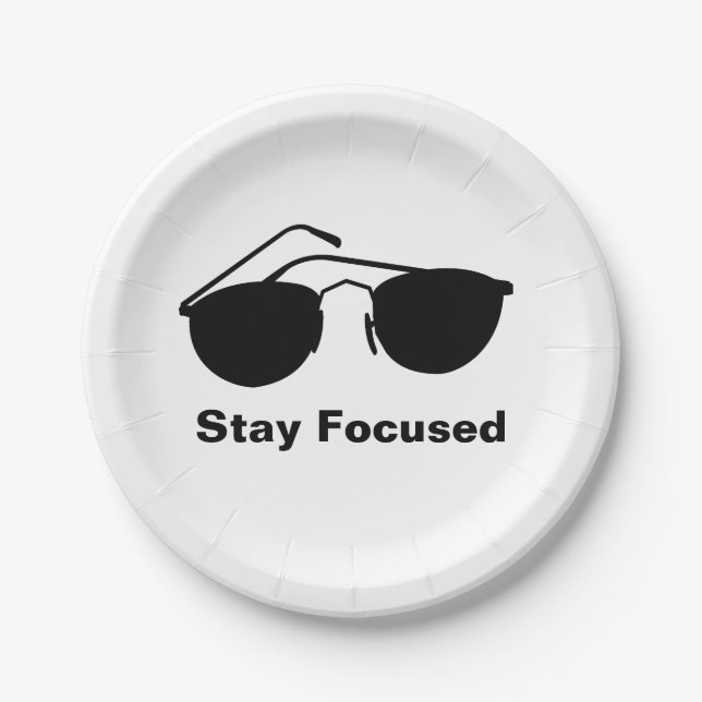 Stay Focused in 2026 Paper Plates (Front)