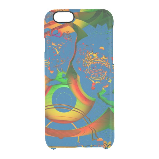 STAY FOCUSED MANDELBULB 3D. FRACTAL ART IMG UNCOMMON iPhone CASE (Back)