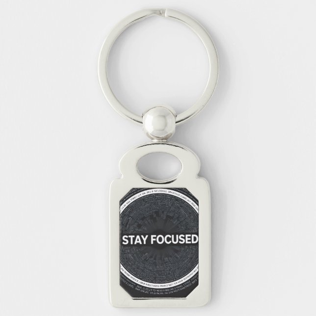 Stay Focused Motivational Keychain – (Front)