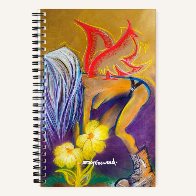 STAY FOCUSED | Spiral Notebook (Front)
