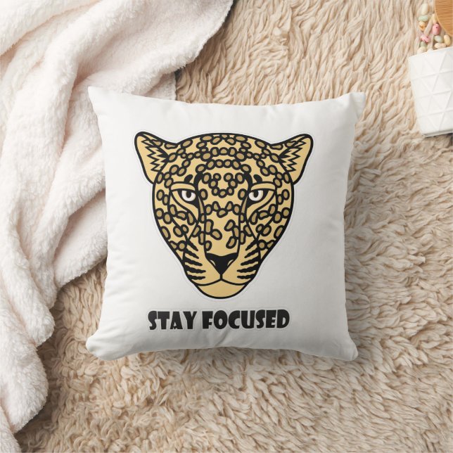 Stay Focused Throw Pillow (Blanket)