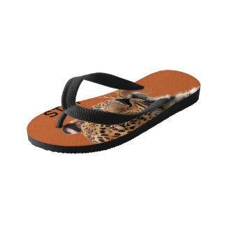 Stay Focused Tiger Motivational Tote Bag Kid's Flip Flops